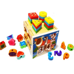 Cubo multifuncional con encaje y apilable