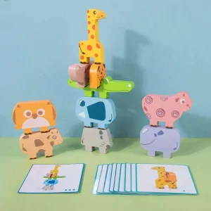 Juego apilable montessori de madera