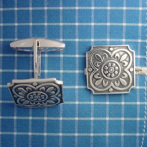 GEMELOS PLATA AZULEJO