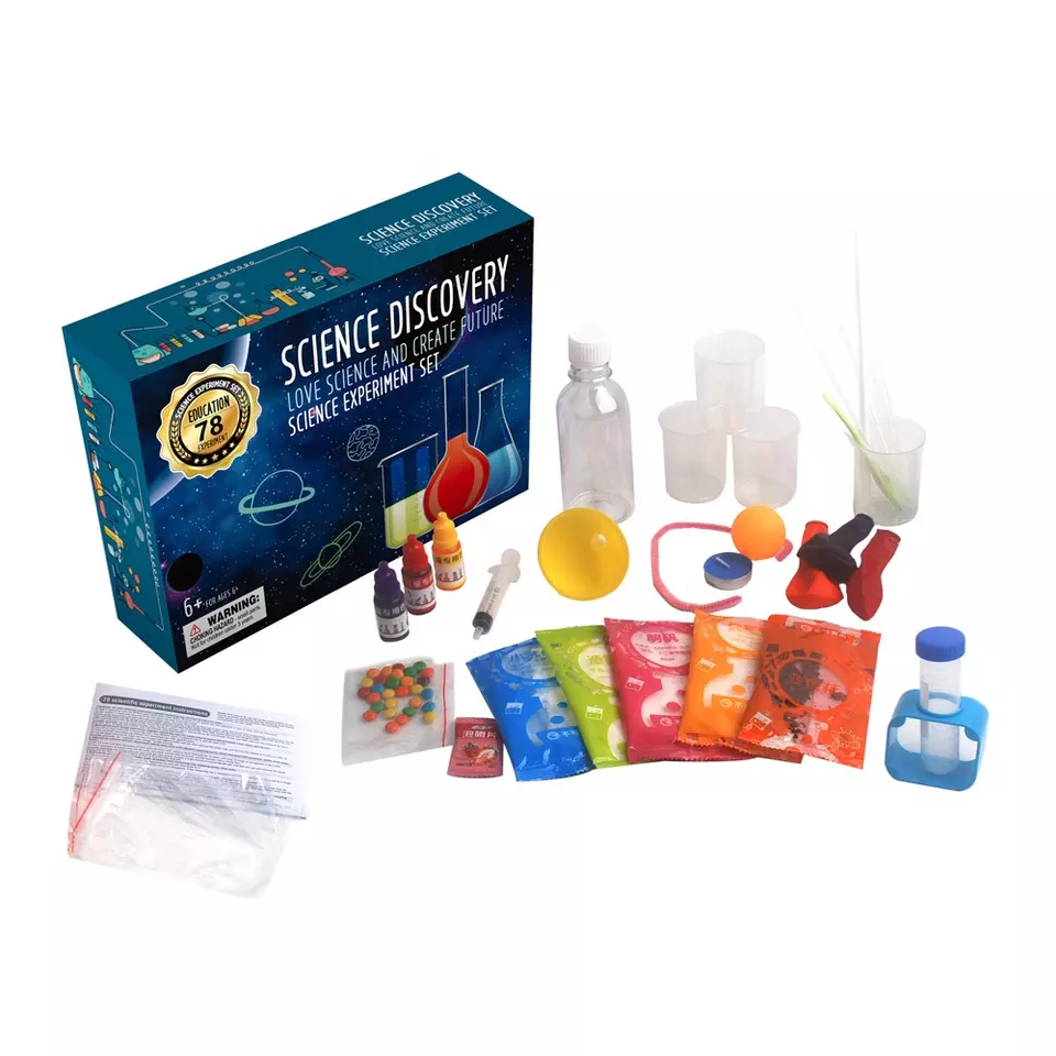 Juego de experimentos para niño científico
