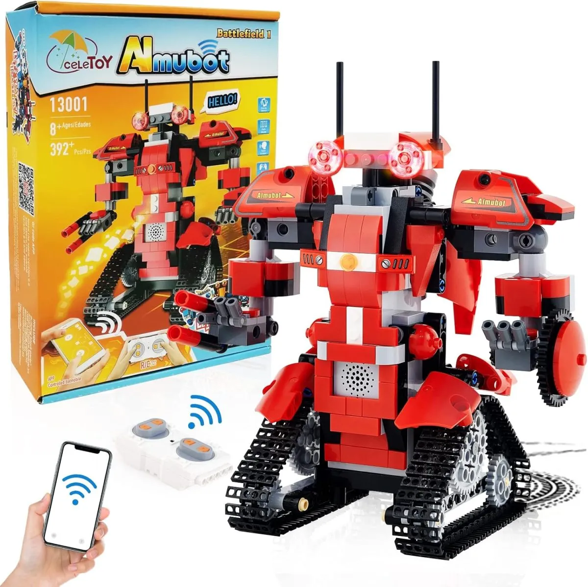 Kit de robotica educativa AIMUBOT 392 piezas con sensor de voz - Imagen 2