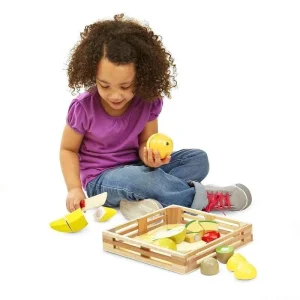 Set de corte frutas de madera