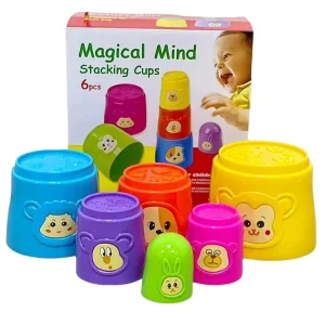 Vasos apilables para estimulación bebé